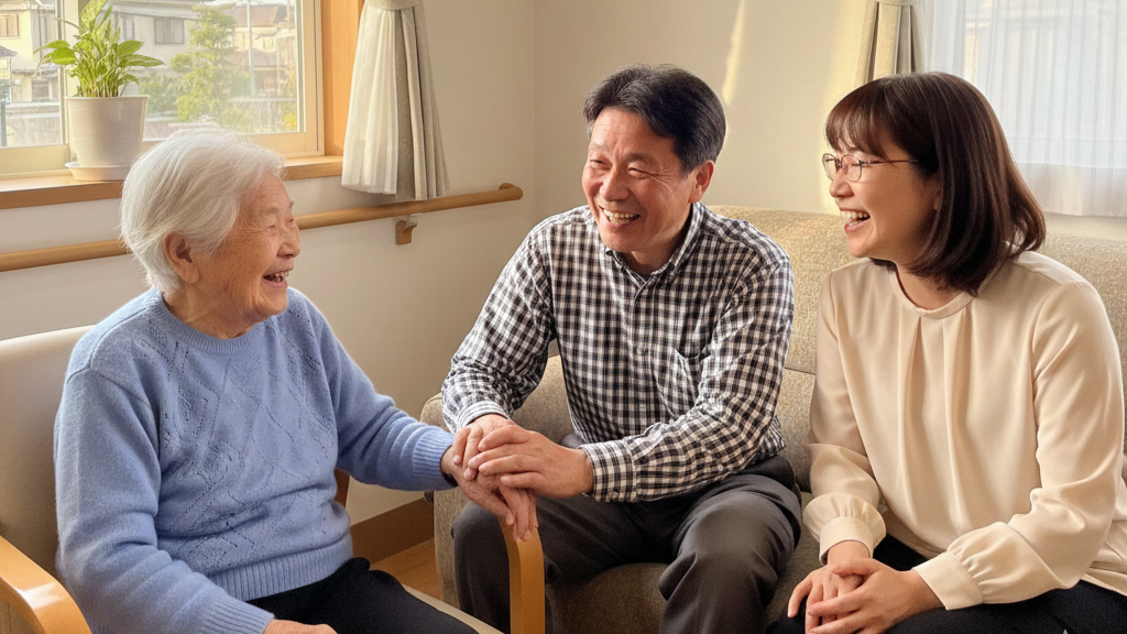 穏やかな生活を取り戻した家族